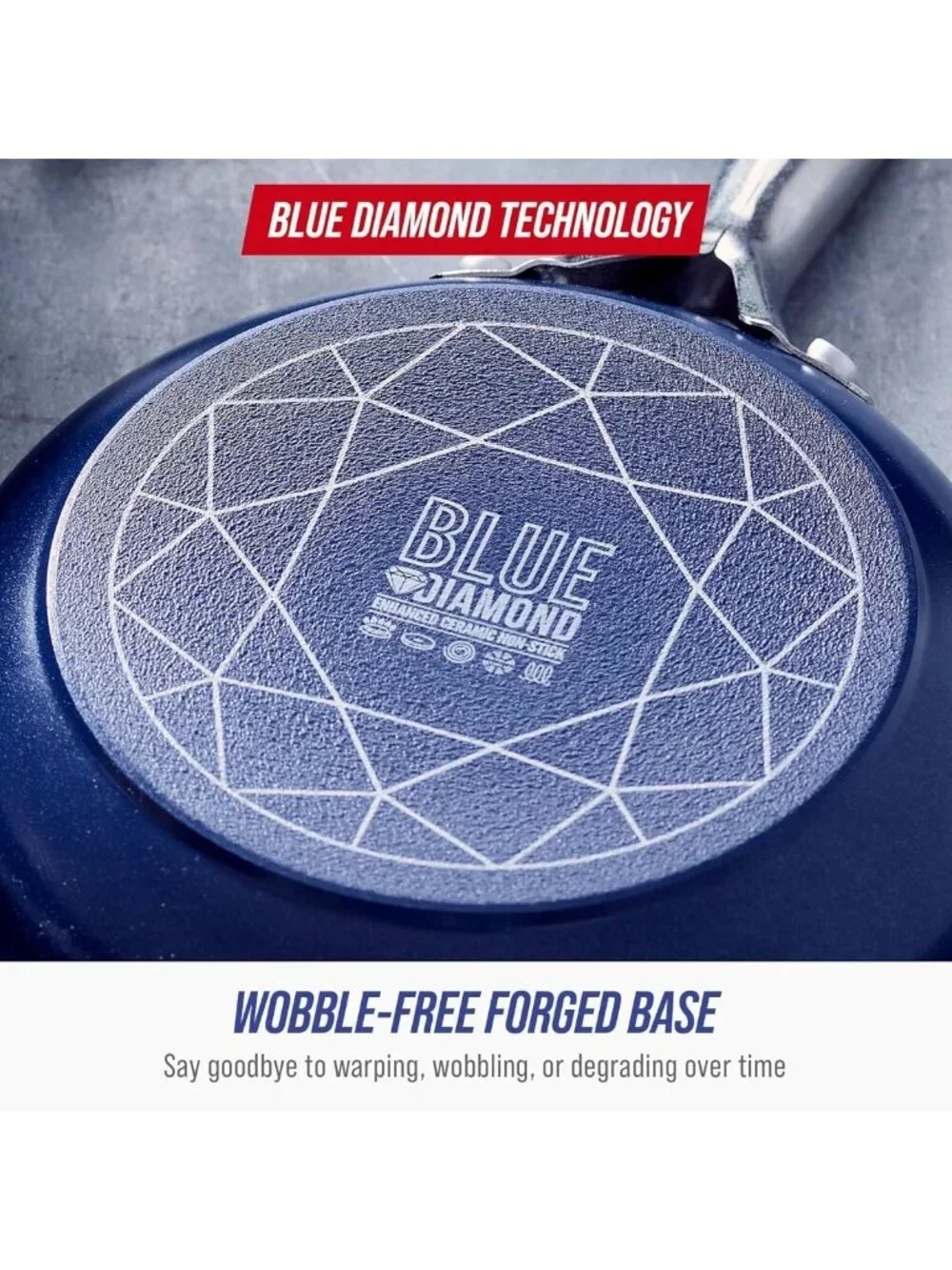 Blue Nonstick 2QT Saucepan with Lid, PFAS-Free Ceramic, Oven & Dishwasher Safe